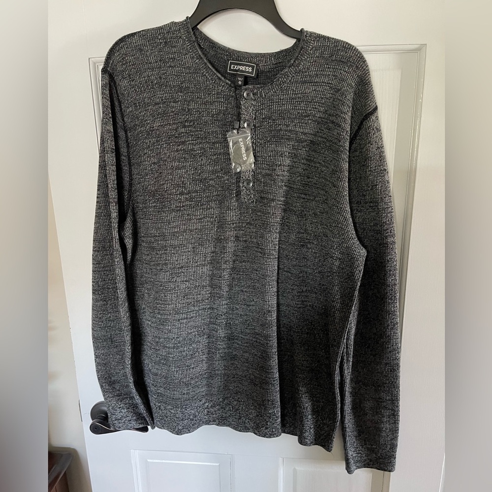 NWT Men’s Express Knit Button Up Sweater